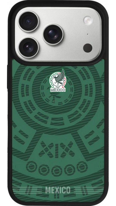 iPhone 17 Pro Case Hülle - Silikon schwarz Mexiko 2026 personalisierbares Fussballtrikot