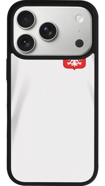 iPhone 17 Pro Case Hülle - Silikon schwarz Polen 2022 personalisierbares Fussballtrikot