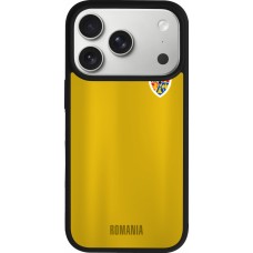 iPhone 17 Pro Case Hülle - Silikon schwarz Fussballtrikot Rumänien