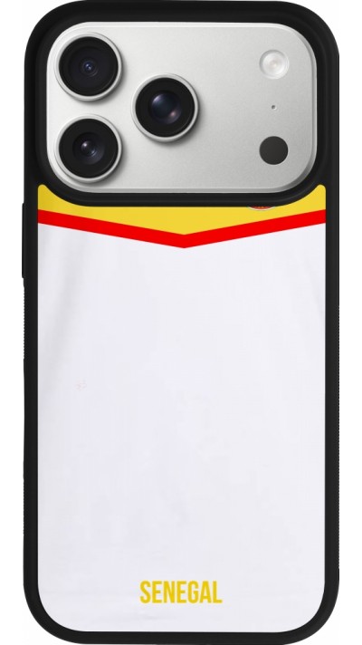 iPhone 17 Pro Case Hülle - Silikon schwarz Senegal 2022 personalisierbares Fußballtrikot