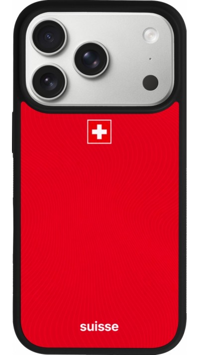 iPhone 17 Pro Case Hülle - Silikon schwarz Schweiz 2026 personalisierbares Fussballtrikot