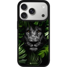 Coque iPhone 17 Pro - Silicone rigide noir Forest Lion