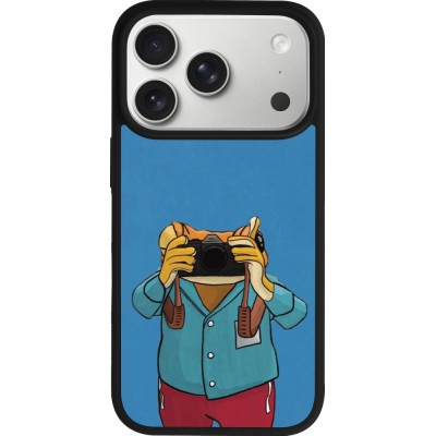 iPhone 17 Pro Case Hülle - Silikon schwarz Frog with camera DTMF
