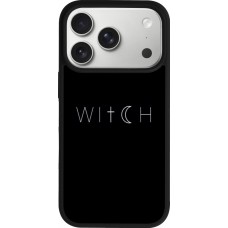 iPhone 17 Pro Case Hülle - Silikon schwarz Halloween 22 witch word