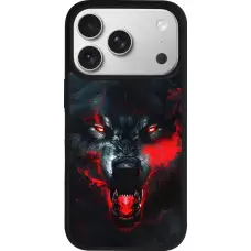 iPhone 17 Pro Case Hülle - Silikon schwarz Halloween 2024 mad werewolf