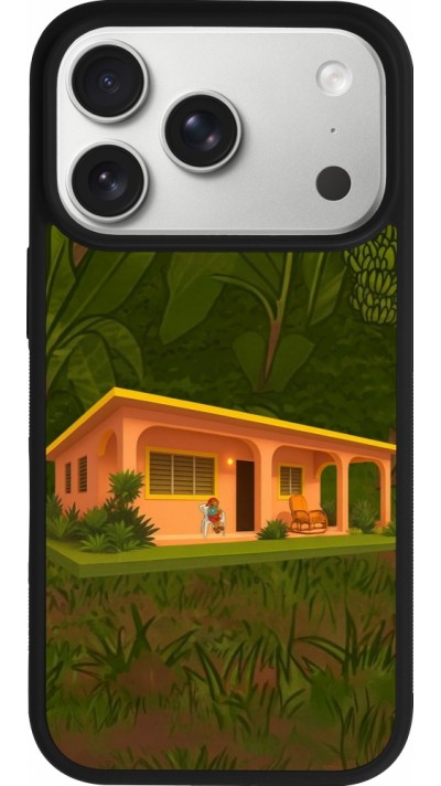 Coque iPhone 17 Pro - Silicone rigide noir Benitos house DTMF