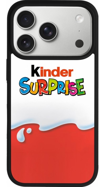iPhone 17 Pro Case Hülle - Silikon schwarz Kinder Surprise