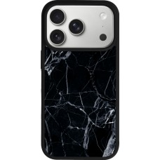 iPhone 17 Pro Case Hülle - Silikon schwarz Marble Black 01