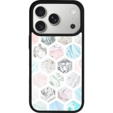 iPhone 17 Pro Case Hülle - Silikon schwarz Marble Everything