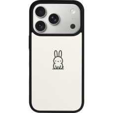 iPhone 17 Pro Case Hülle - Silikon schwarz Minimal Häschen Süße