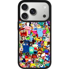 iPhone 17 Pro Case Hülle - Silikon schwarz Mixed cartoons