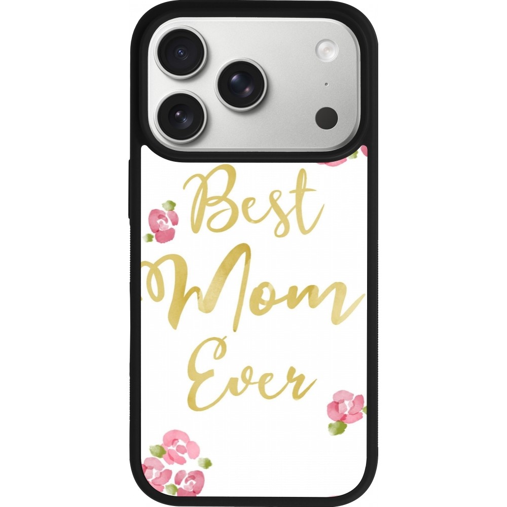 iPhone 17 Pro Case Hülle - Silikon schwarz Mom 2024 best Mom ever