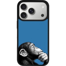 iPhone 17 Pro Case Hülle - Silikon schwarz Monkey Pop Art