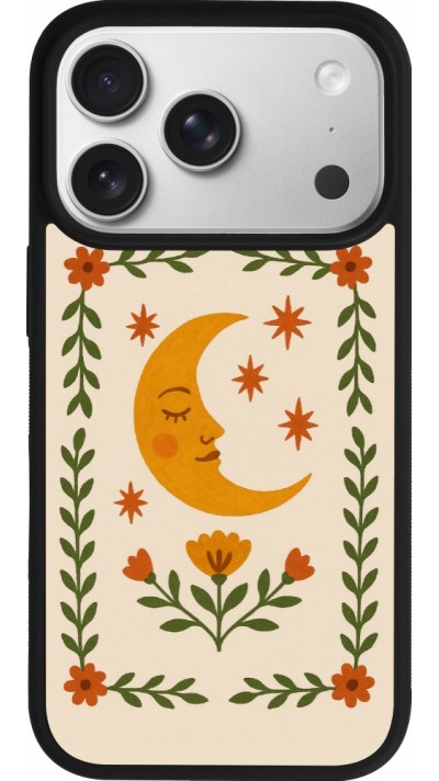 iPhone 17 Pro Case Hülle - Silikon schwarz Half moon stamp 2026