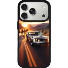 Coque iPhone 17 Pro - Silicone rigide noir Mustang 69 Grand Canyon