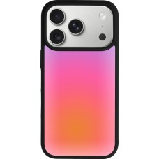 iPhone 17 Pro Case Hülle - Silikon schwarz Orange Pink Blue Gradient