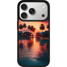 iPhone 17 Pro Case Hülle - Silikon schwarz Paradies Malediven