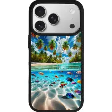 iPhone 17 Pro Case Hülle - Silikon schwarz Strandparadies