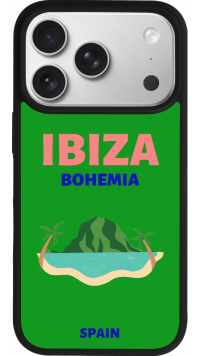 iPhone 17 Pro Case Hülle - Silikon schwarz Pop Summer Destination Ibiza