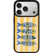 Coque iPhone 17 Pro - Silicone rigide noir Portuguese fish 2026