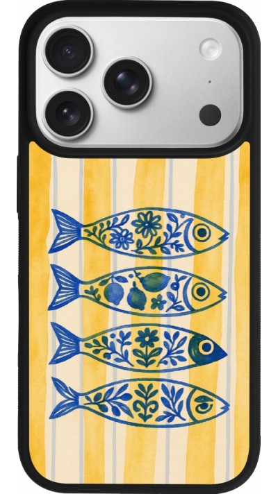 iPhone 17 Pro Case Hülle - Silikon schwarz Portuguese fish 2026