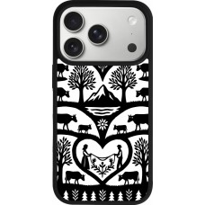 Coque iPhone 17 Pro - Silicone rigide noir Poya Suisse 2