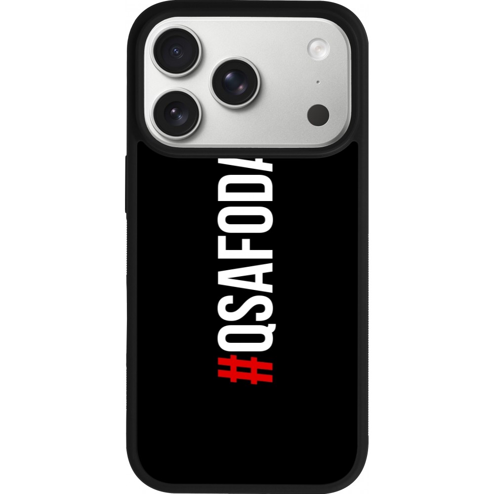 iPhone 17 Pro Case Hülle - Silikon schwarz Qsafoda 1