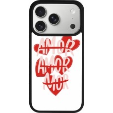 Coque iPhone 17 Pro - Silicone rigide noir Saint Valentines Day 26 Amor