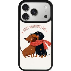 Coque iPhone 17 Pro - Silicone rigide noir Saint Valentines Day 26 Happy Valentine