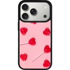 Coque iPhone 17 Pro - Silicone rigide noir Saint Valentines Day 26 Lollipop