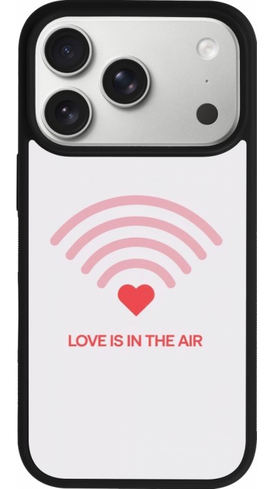 Coque iPhone 17 Pro - Silicone rigide noir Saint Valentines Day 26 Love is in the air