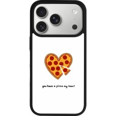 Coque iPhone 17 Pro - Silicone rigide noir Saint Valentines Day 26 You have my pizza heart