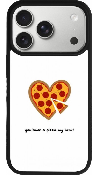 Coque iPhone 17 Pro - Silicone rigide noir Saint Valentines Day 26 You have my pizza heart