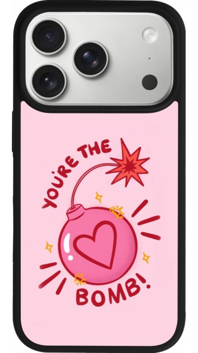 Coque iPhone 17 Pro - Silicone rigide noir Saint Valentines Day 26 You are the bomb