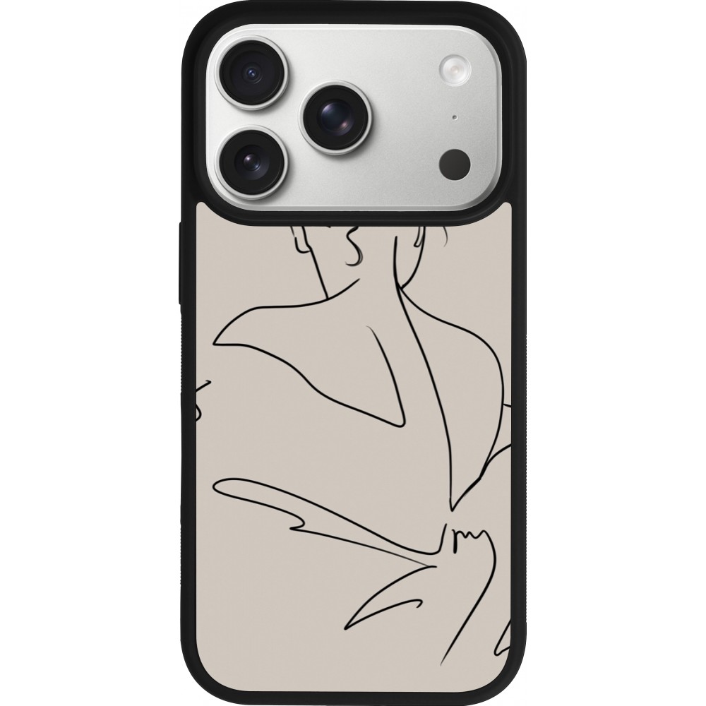 iPhone 17 Pro Case Hülle - Silikon schwarz Salnikova 05
