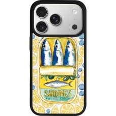 iPhone 17 Pro Case Hülle - Silikon schwarz Sardines in oil 2026
