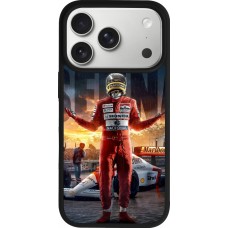 Coque iPhone 17 Pro - Silicone rigide noir Senna The King of Rain
