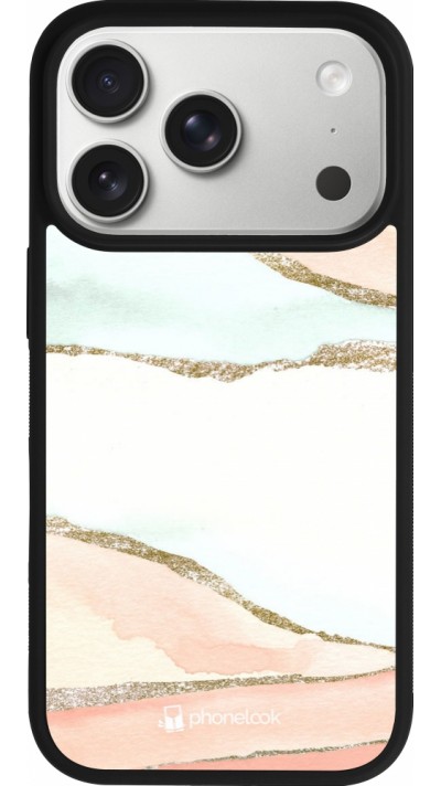 iPhone 17 Pro Case Hülle - Silikon schwarz Shimmering Orange