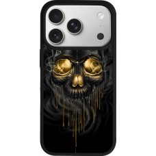 iPhone 17 Pro Case Hülle - Silikon schwarz Skull 02