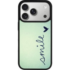 Coque iPhone 17 Pro - Silicone rigide noir Smile