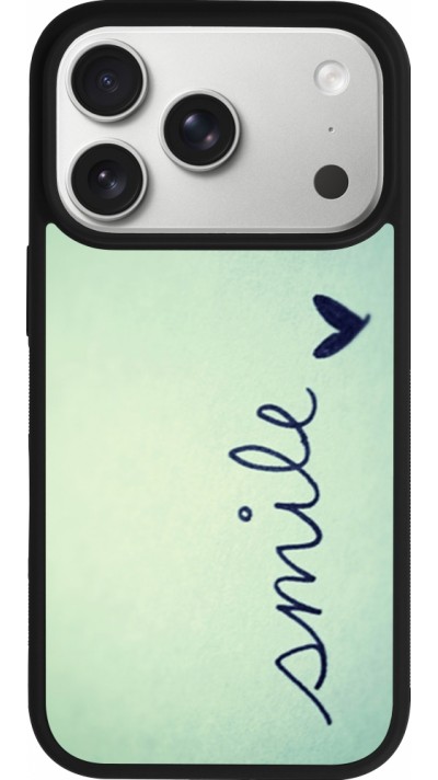 iPhone 17 Pro Case Hülle - Silikon schwarz Smile