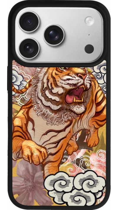iPhone 17 Pro Case Hülle - Silikon schwarz Spring 23 japanese tiger