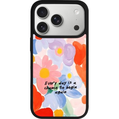iPhone 17 Pro Case Hülle - Silikon schwarz Every day is a chance Spring 2026