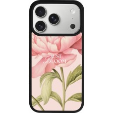 Coque iPhone 17 Pro - Silicone rigide noir Just Bloom Spring 2026