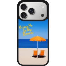 Coque iPhone 17 Pro - Silicone rigide noir Summer 2025 Bring me to the beach