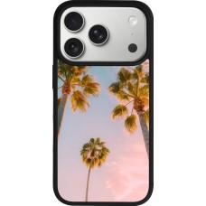 iPhone 17 Pro Case Hülle - Silikon schwarz Summer 2025 Palmiers