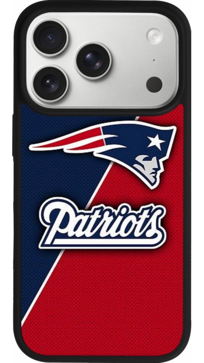 Coque iPhone 17 Pro - Silicone rigide noir Super Bowl 26 Patriots 1