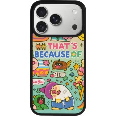 iPhone 17 Pro Case Hülle - Silikon schwarz Thats beacause of