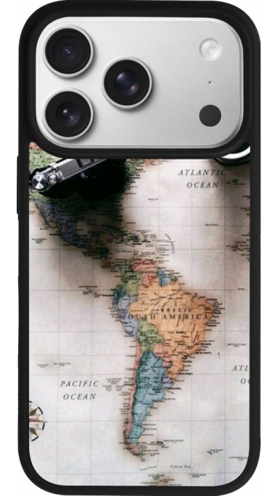iPhone 17 Pro Case Hülle - Silikon schwarz Travel 01