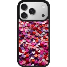 iPhone 17 Pro Case Hülle - Silikon schwarz Valentin 2025 Konfetti